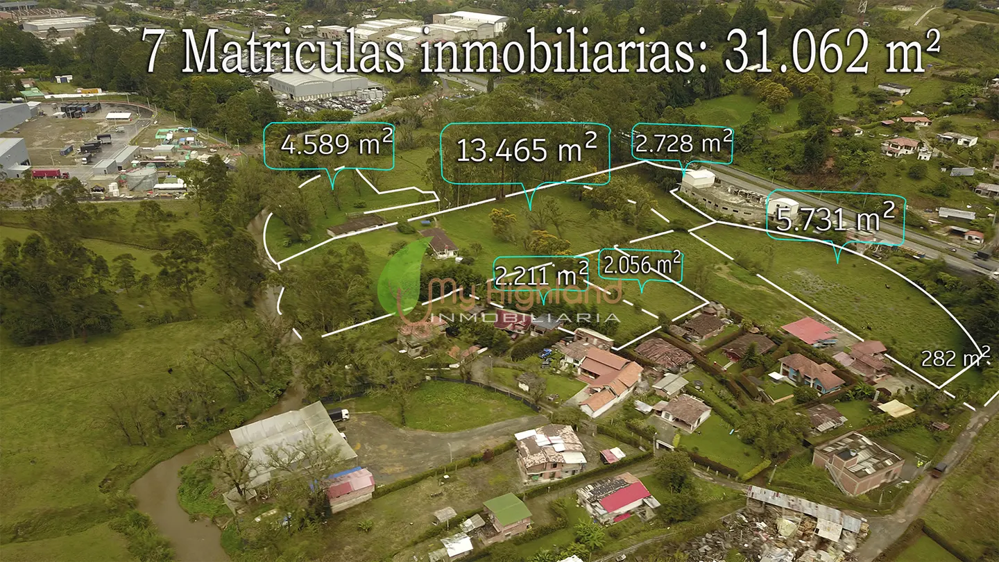 Lote industrial de 31.062 m2 sobre la Autopista Medellín–Bogotá
