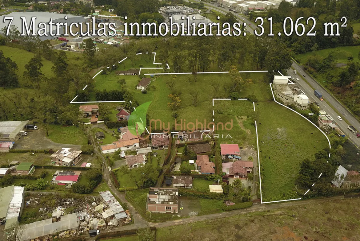 Lote industrial de 31.062 m2 sobre la Autopista Medellín–Bogotá