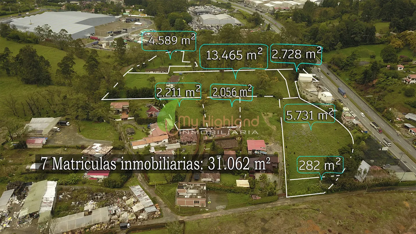 Lote industrial de 31.062 m2 sobre la Autopista Medellín–Bogotá