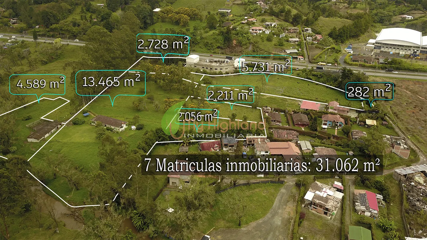 Lote industrial de 31.062 m2 sobre la Autopista Medellín–Bogotá