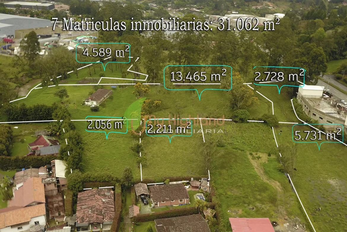 Lote industrial de 31.062 m2 sobre la Autopista Medellín–Bogotá