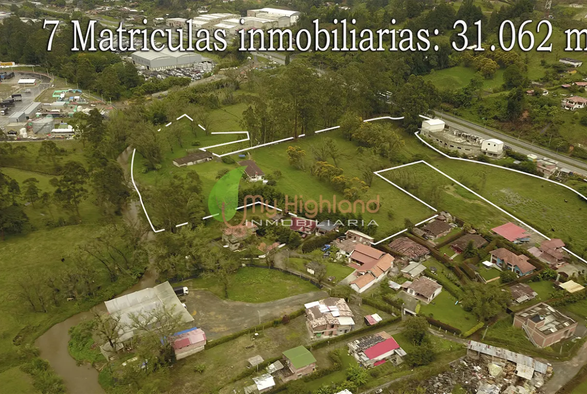 Lote industrial de 31.062 m2 sobre la Autopista Medellín–Bogotá