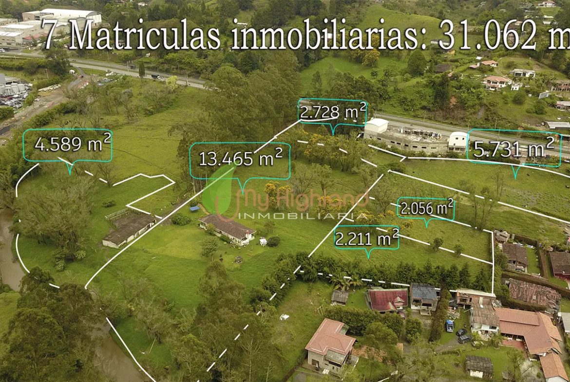Lote industrial de 31.062 m2 sobre la Autopista Medellín–Bogotá