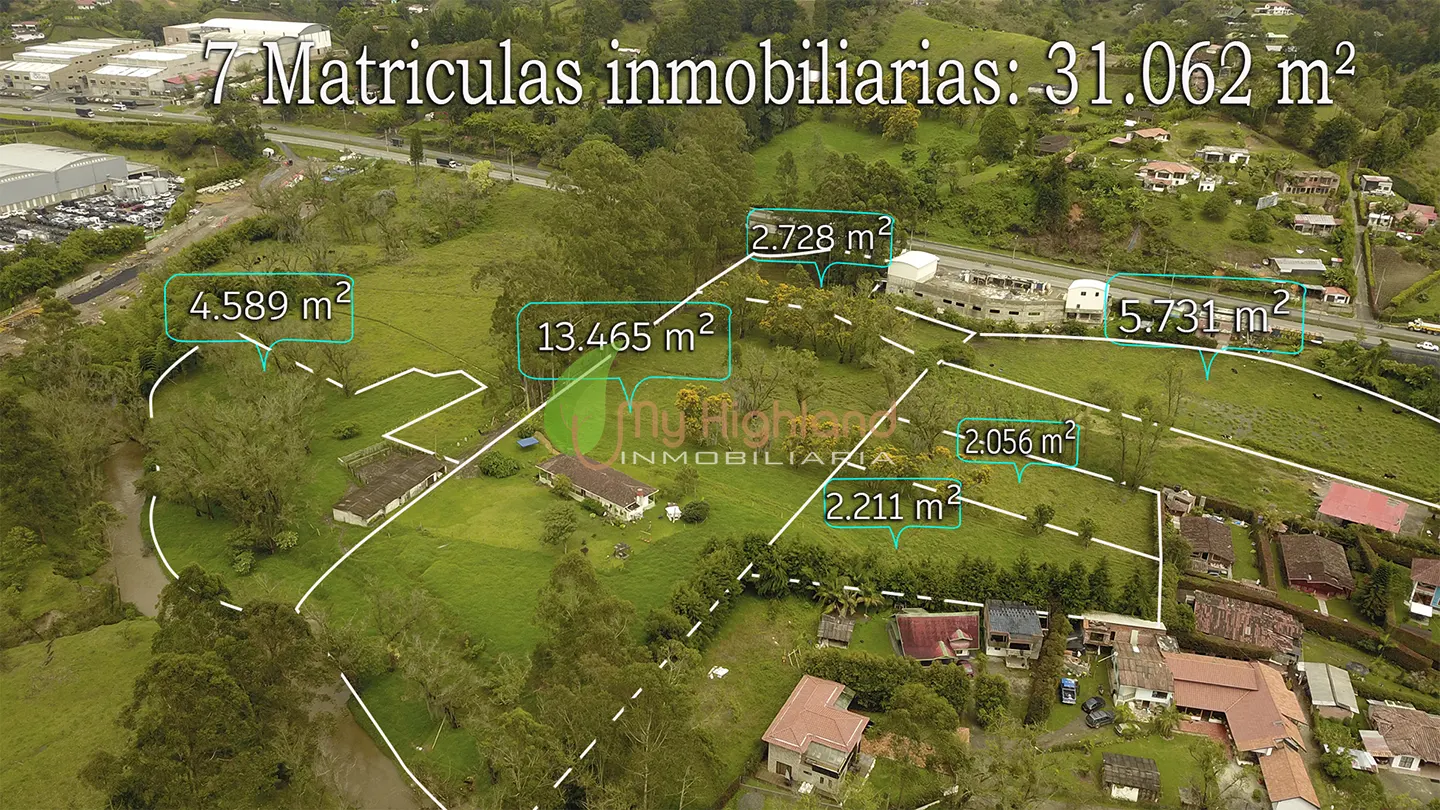 Lote industrial de 31.062 m2 sobre la Autopista Medellín–Bogotá