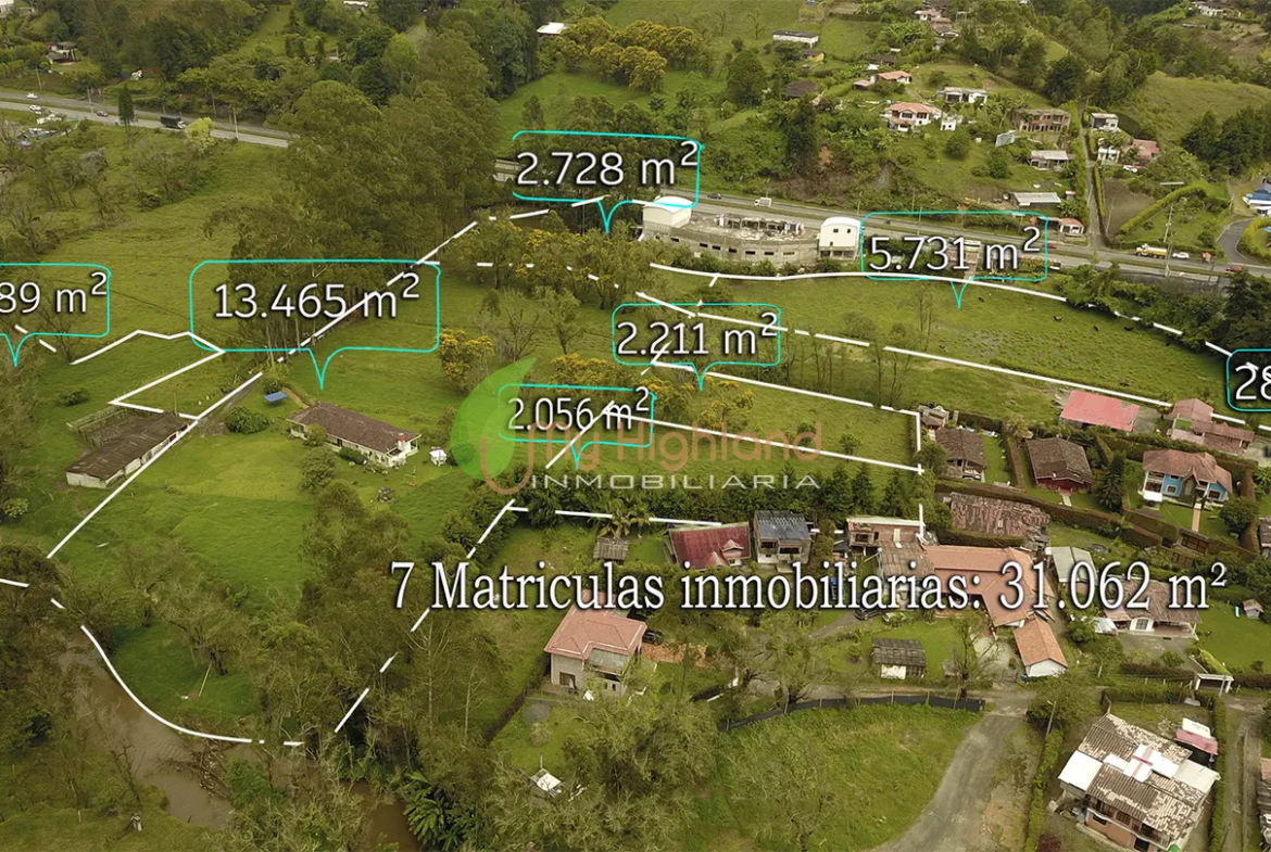 Lote industrial de 31.062 m2 sobre la Autopista Medellín–Bogotá